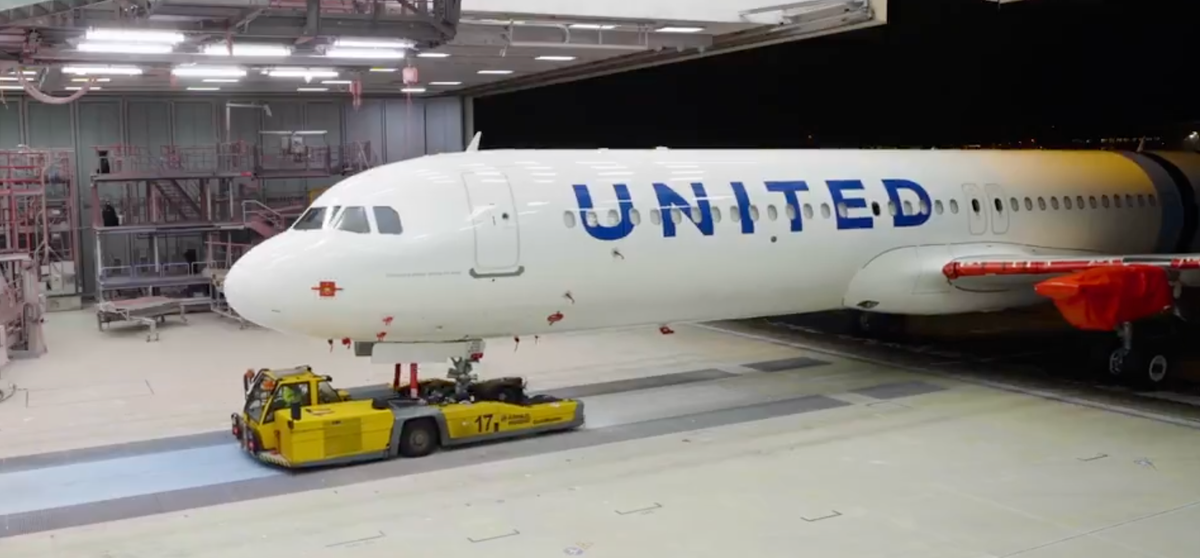 United A321neo Coastliner teaser video screenshot